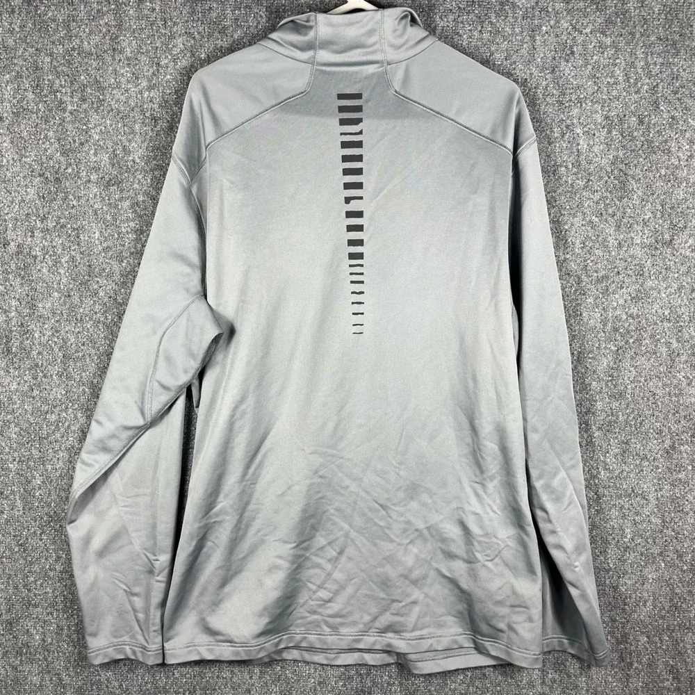 Nike Lacrosse Quarter Zip‎ Pullover Mens XXL Gray Dri-FIT Athletic Top